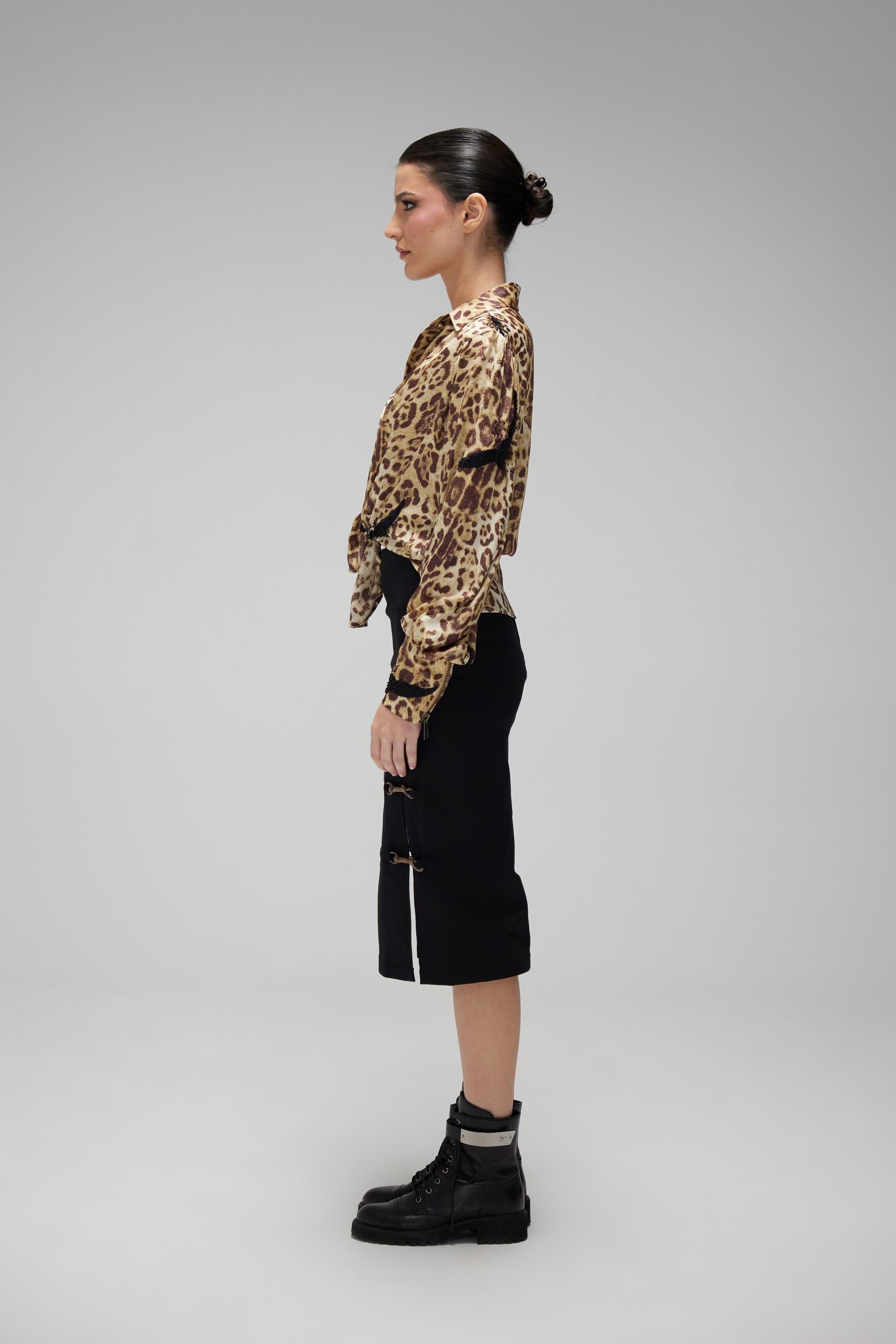 Printed Leopard Shirt