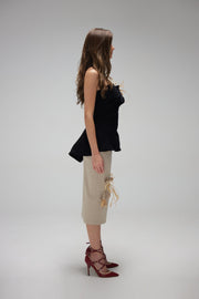 Straw Beige Skirt