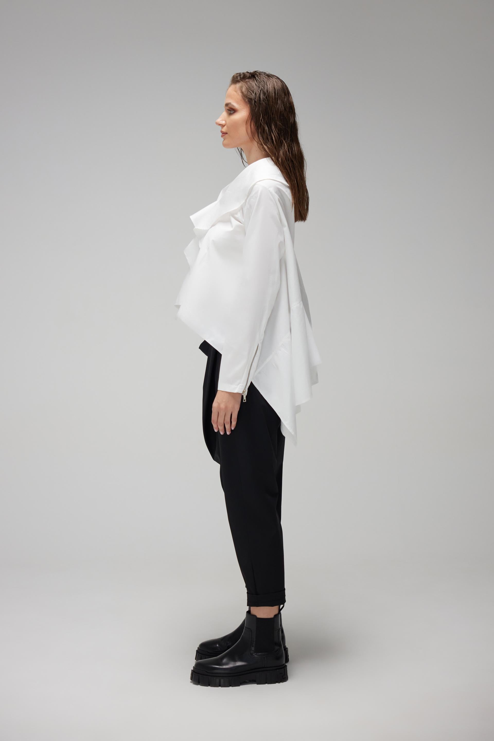 White Ruffles Shirt