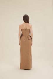 Brown Gabardine Dress