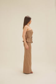 Brown Gabardine Dress