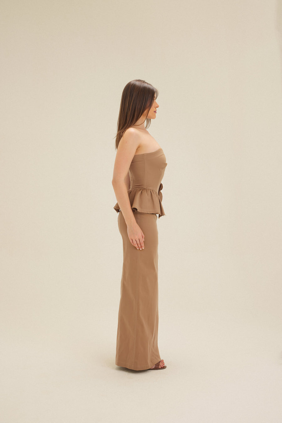 Brown Gabardine Dress