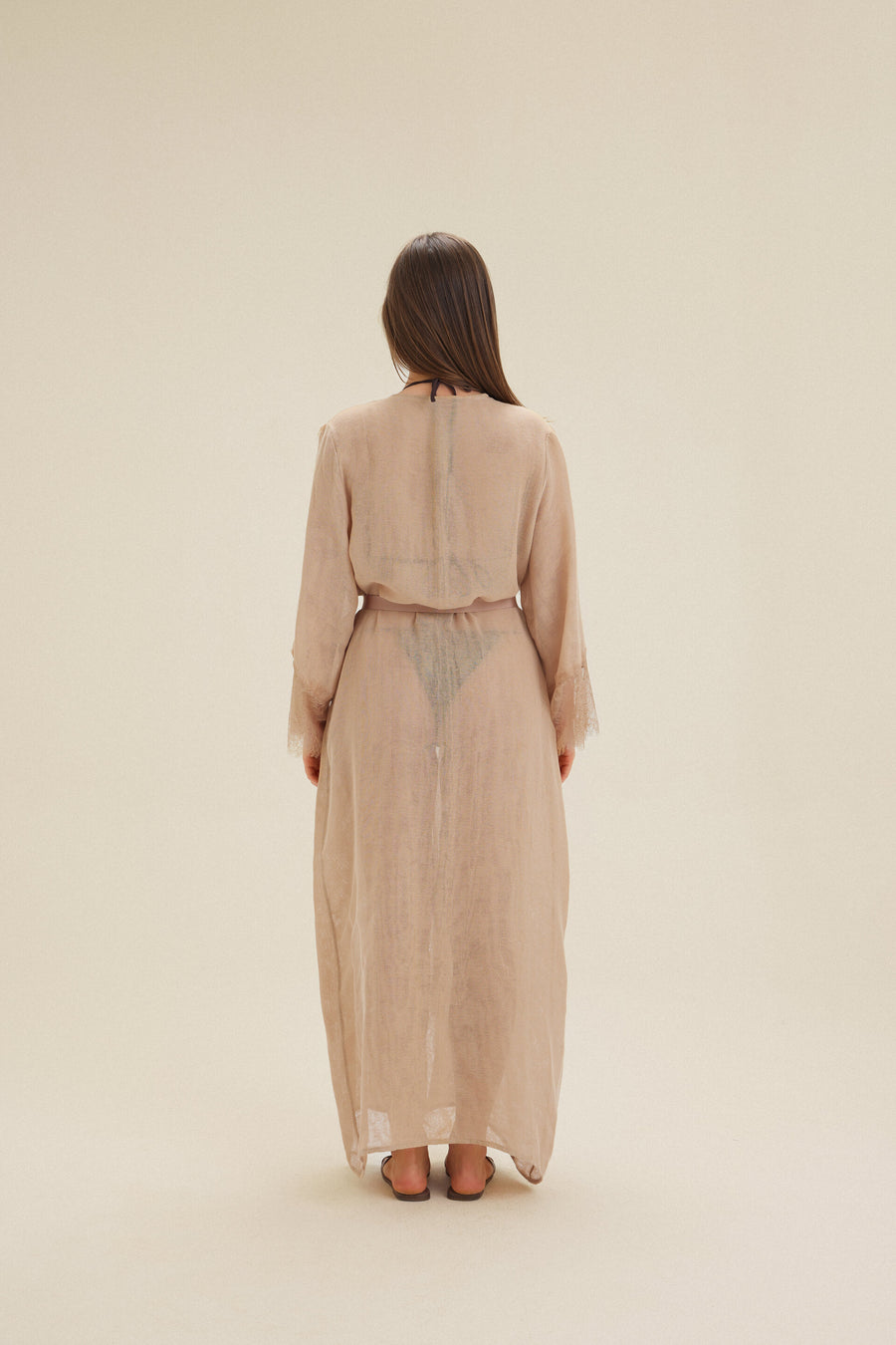 Linen Dantel Robe